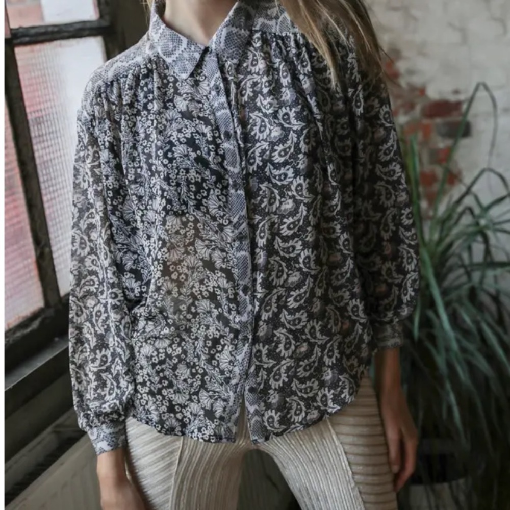 FREE PEOPLE button down - Picture 2 of 10